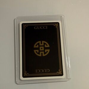 Gucci Black and Gold Playing Card Two of Diamonds 2♦️